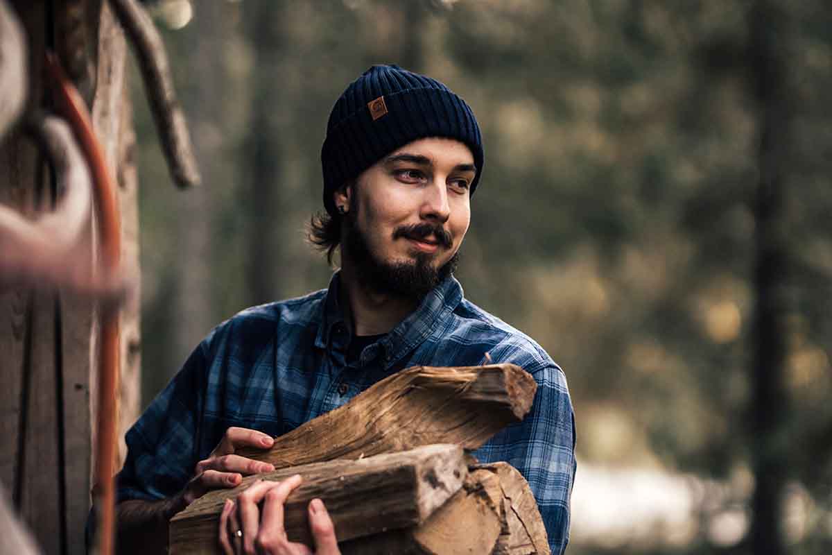 Sailor Dark Blue Merino Wool Beanie 