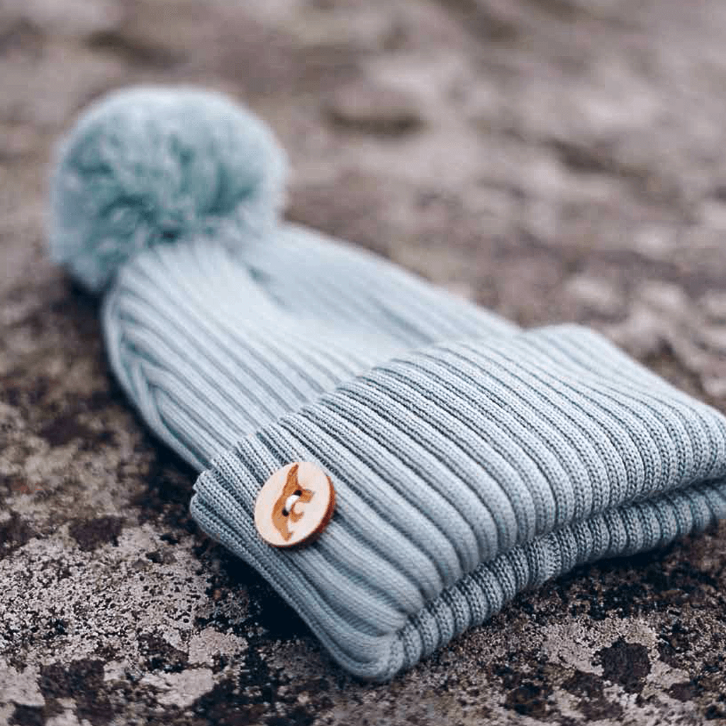 Pompom Beanies SuperYellow Pompom Merino Wool Beanie Collection