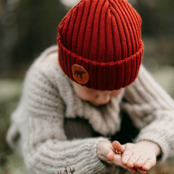 Childs Beanie SuperYellow Child's Merino Wool Beanie Collection 