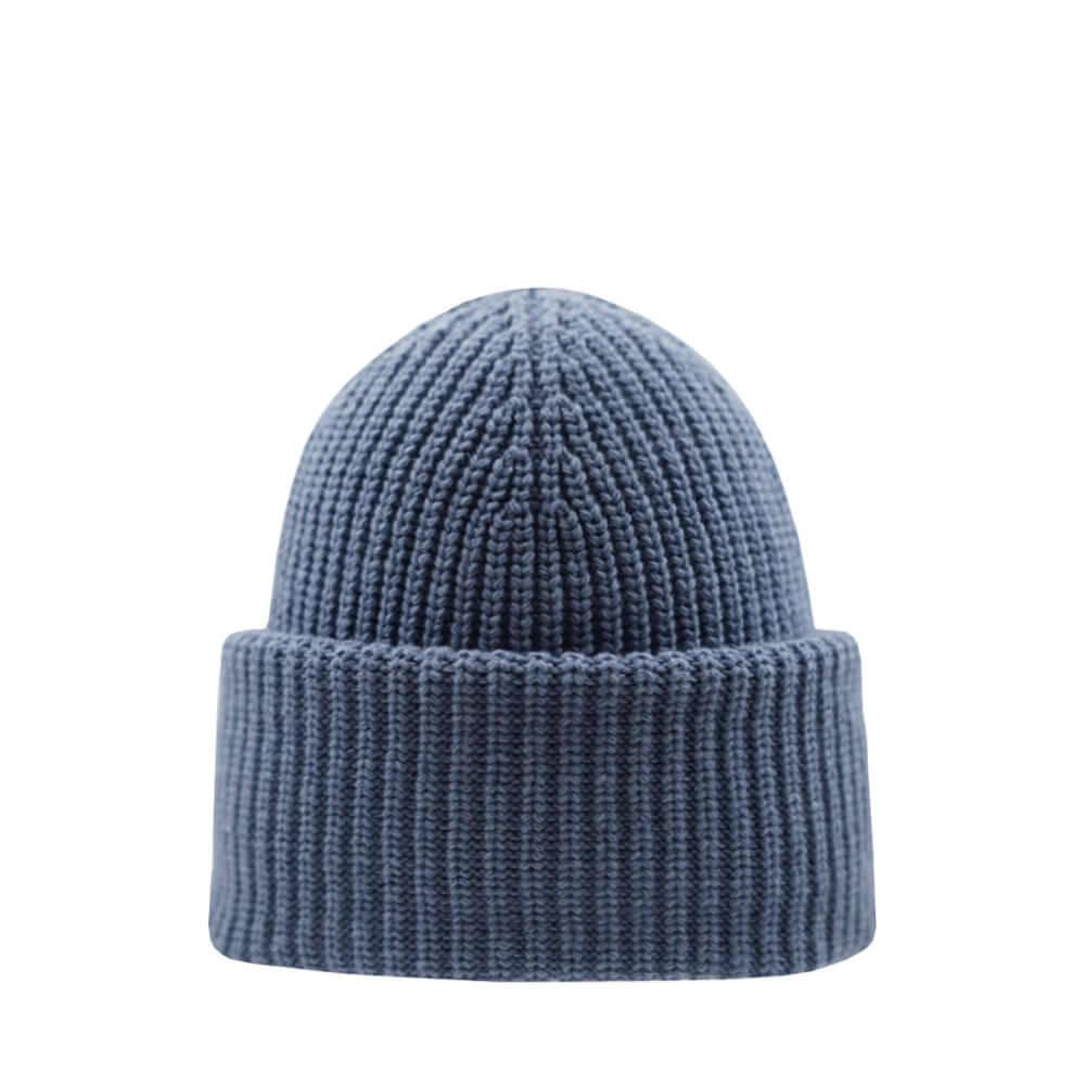 Beanie SuperYellow Aida Chunky Merino Wool Beanie For Extreme Cold Blue