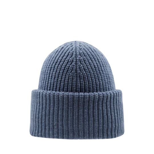 Beanie SuperYellow Aida Chunky Merino Wool Beanie For Extreme Cold Blue