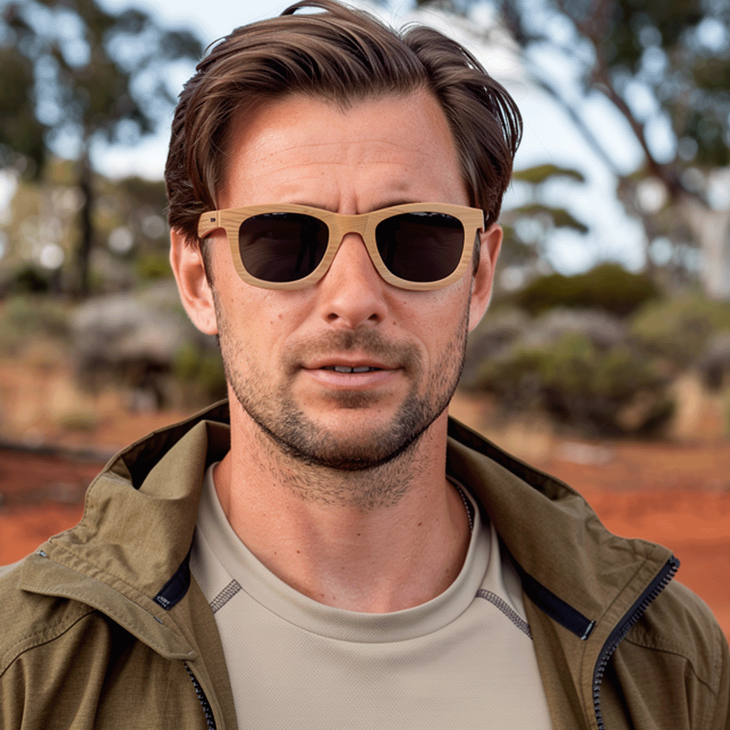 Sunglasses - Retro Wooden Sunglasses