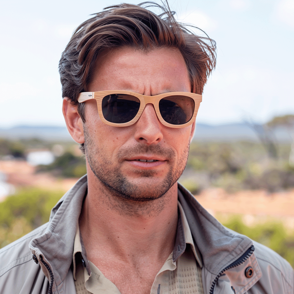 Sunglasses - Retro Wooden Sunglasses