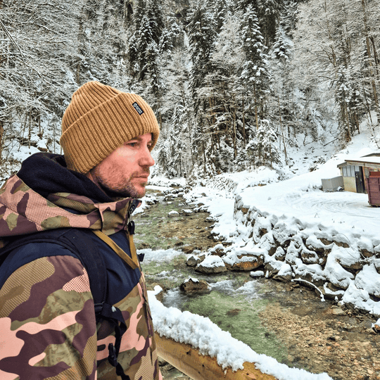 Beanie SuperYellow Aida Chunky Merino Wool Beanie For Extreme Cold