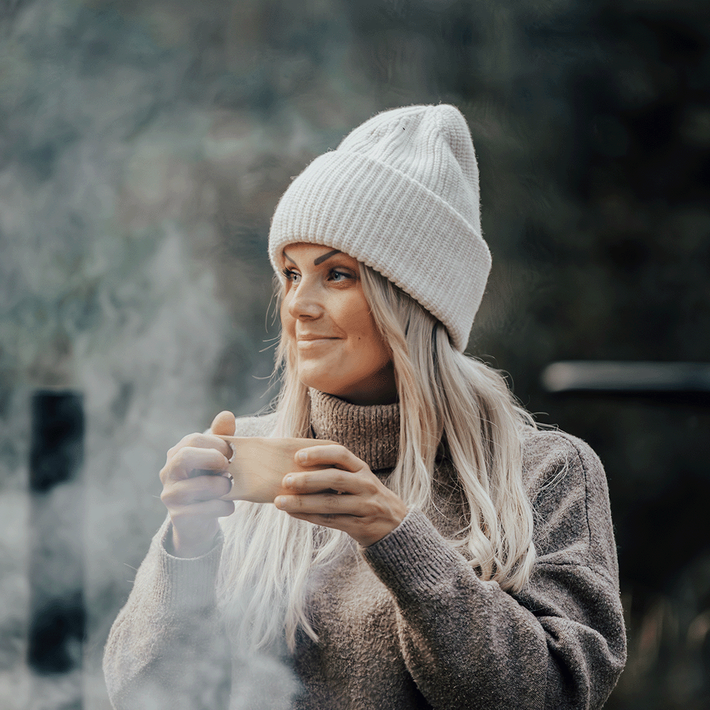 Beanie - Aida Merino wool beanie extra thick vanilla