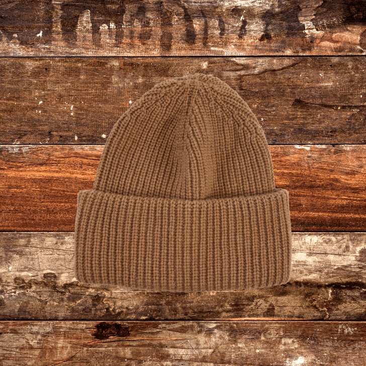 Beanie SuperYellow Aida Chunky Merino Wool Beanie For Extreme Cold Toffee