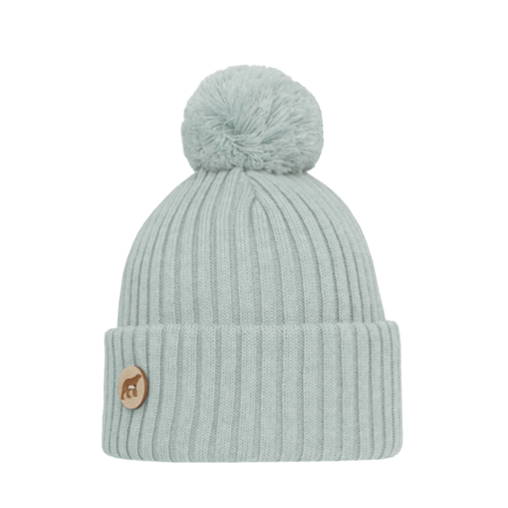 Beanie SuperYellow Arctos Merino Wool Pompom Beanie Frosty Mint