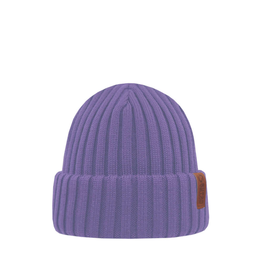 Beanie SuperYellow Beam Extra Thick Merino Wool Beanie Lilac