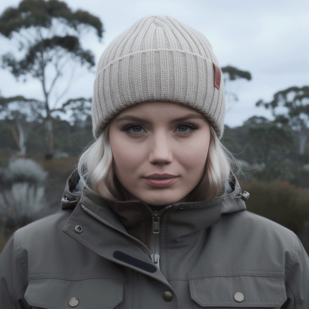 Merino Wool Beanie I Beam Chunky Beanie I SuperYellow