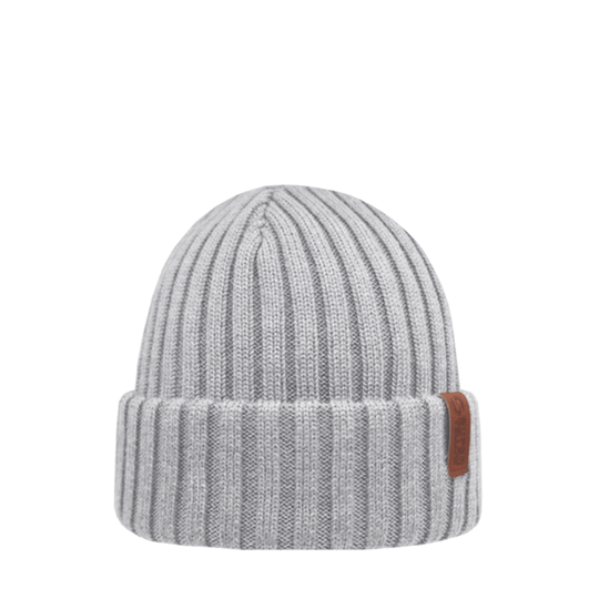 Beanie SuperYellow Beam Extra Thick Merino Wool Beanie Icy Grey