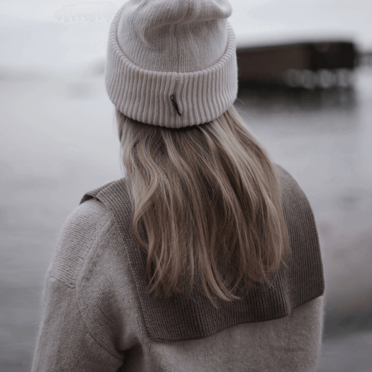 Neck Warmer SuperYellow Breeze Merino Wool Neck Warmer Beige