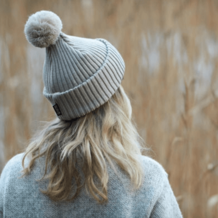 Pompom Beanie SuperYellow Caribou Merino Wool Pompom Beanie Vanilla