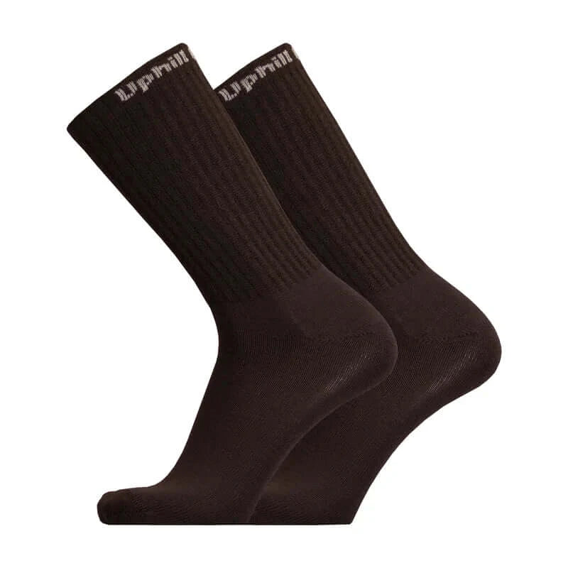 Work Socks UphillSport Combat Heavy Duty Merino Wool Work Socks Side Black