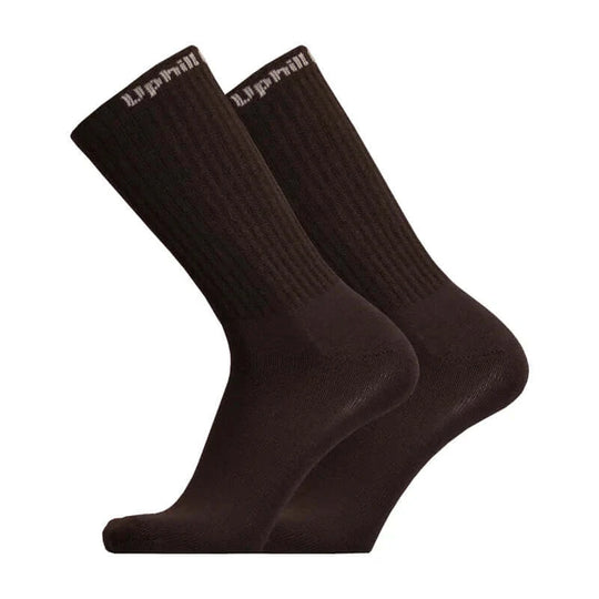 Work Socks UphillSport Combat Heavy Duty Merino Wool Work Socks Side Black