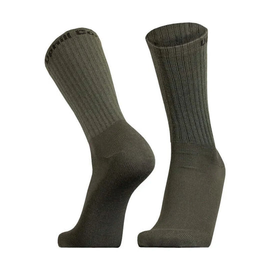Work Socks UphillSport Combat Heavy Duty Merino Wool Work Socks Front Green