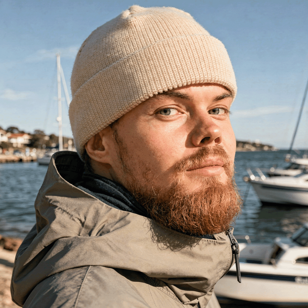 Fisherman Beanie I Merino Wool Beanie I SuperYellow