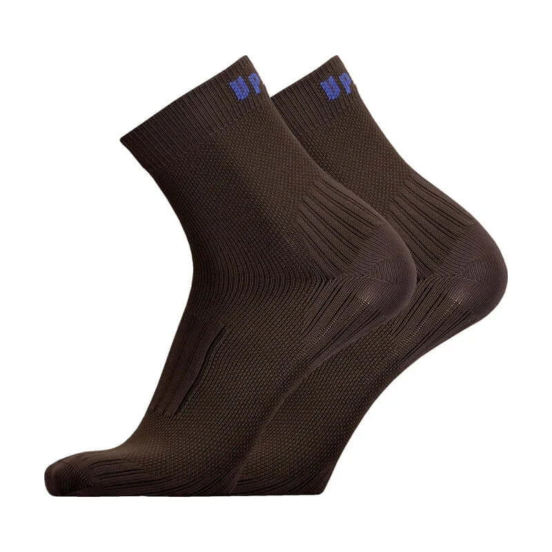 Running Socks UphillSport Front Merino Wool Running Socks for Blister Prevention Side Grey