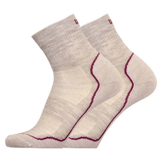 Running Socks UphillSport Frost Trail Merino Wool Running Socks for Cold Weather Side Light Grey