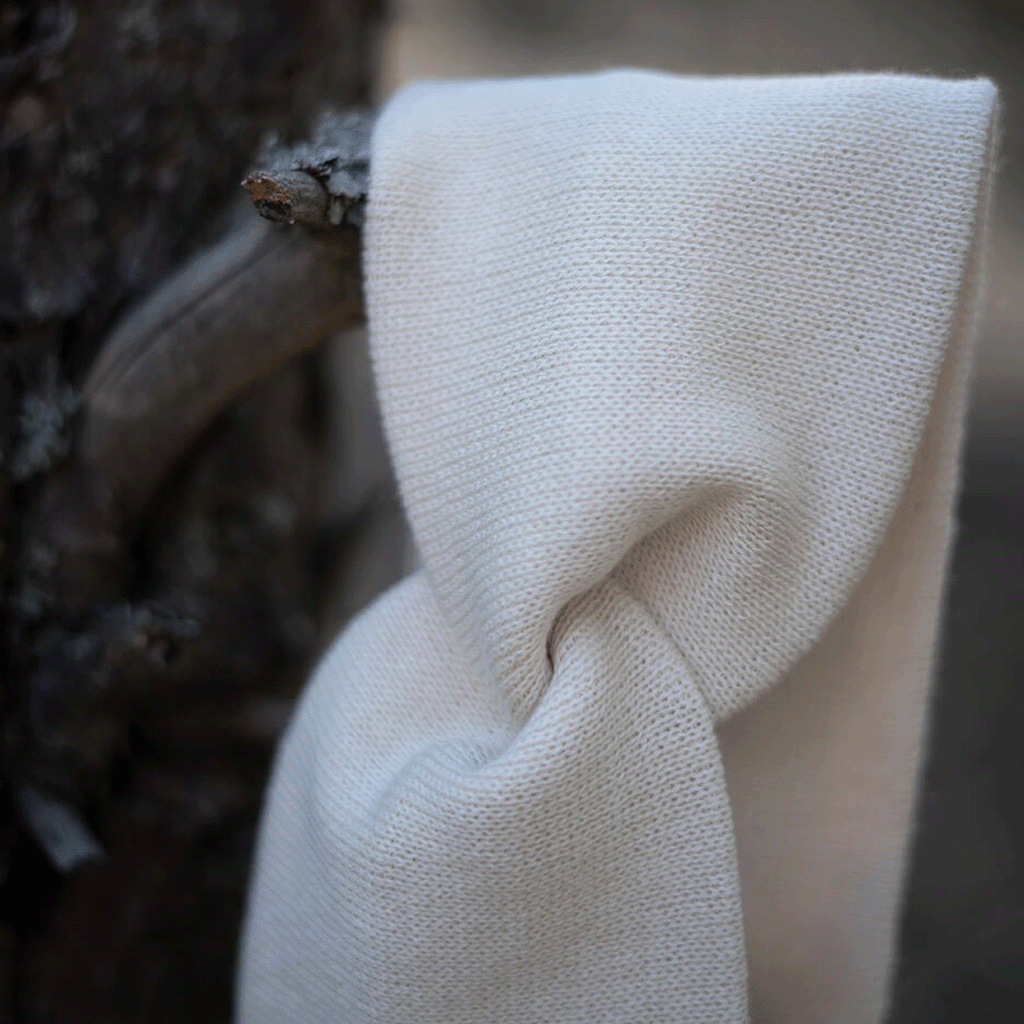 Greta headband  merino wool off white