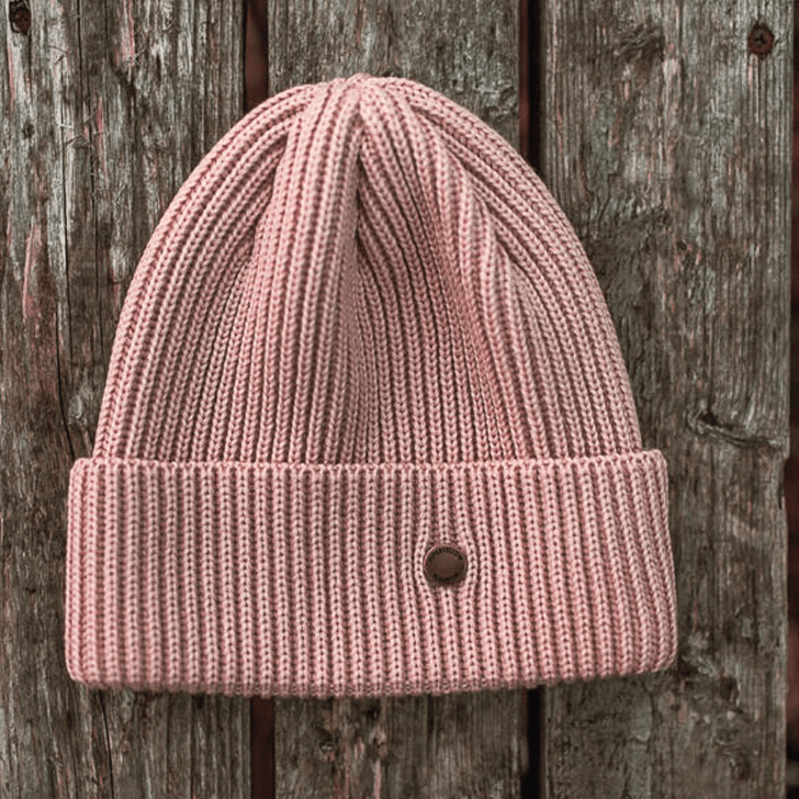 Beanie SuperYellow Hannah Merino Wool Beanie Light Pink