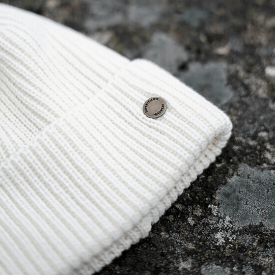 Beanie SuperYellow Hannah Merino Wool Beanie Off white