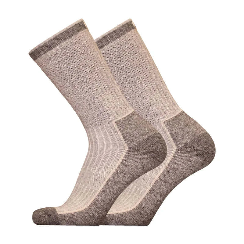 Hiking Socks UphillSport Honka Merino Wool Hiking Socks with Flextech Side Light Grey