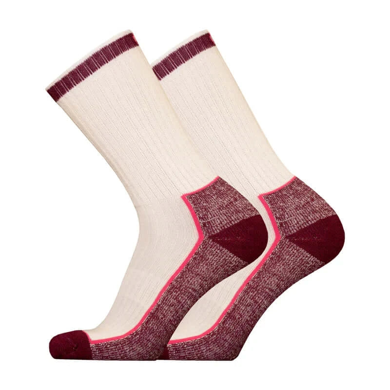 Hiking Socks UphillSport Honka Merino Wool Hiking Socks with Flextech Side Off White