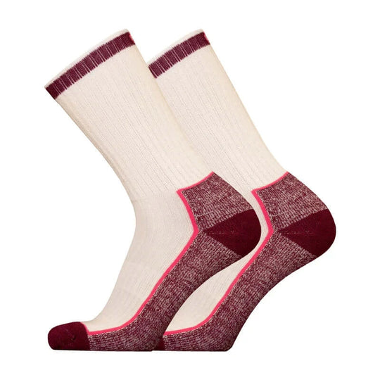 Hiking Socks UphillSport Honka Merino Wool Hiking Socks with Flextech Side Off White