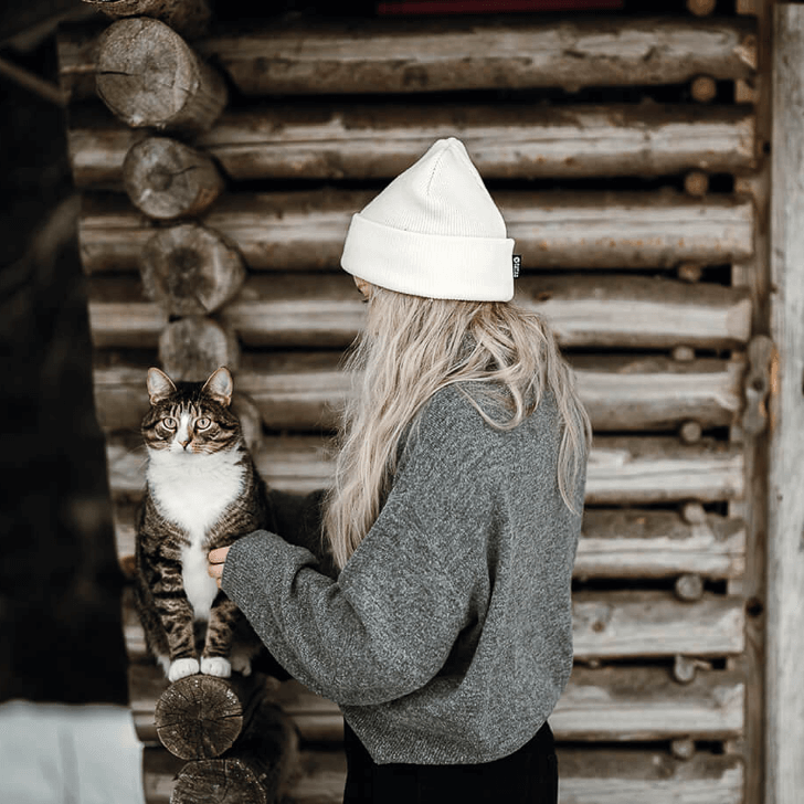 Lightweight Beanie SuperYellow Inari Lightweight Merino Wool Beanie Off White