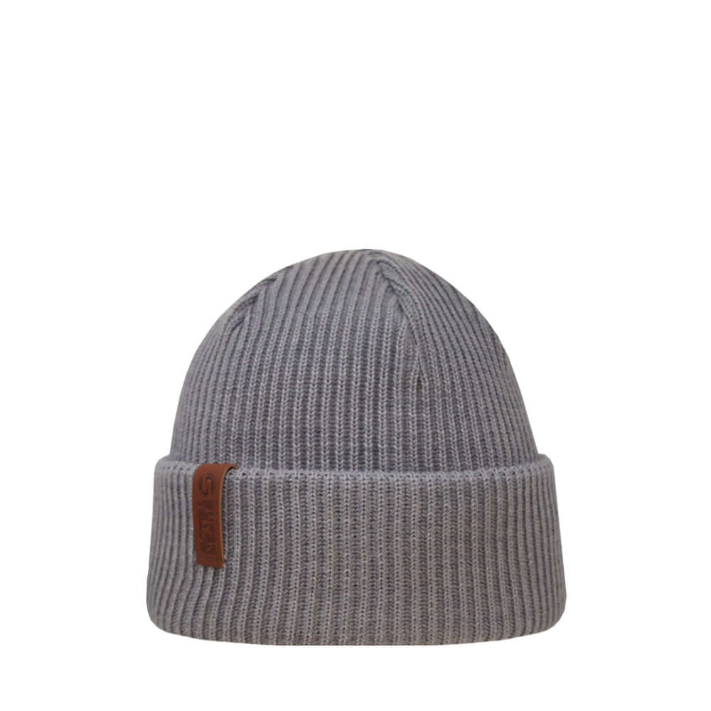 Beanie SuperYellow Kempe Classic Warm Merino Wool Beanie Grey