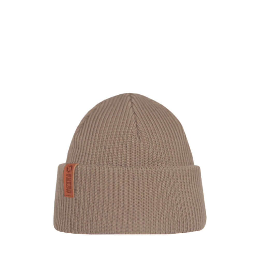 Beanie SuperYellow Kempe Classic Warm Merino Wool Beanie Toffee