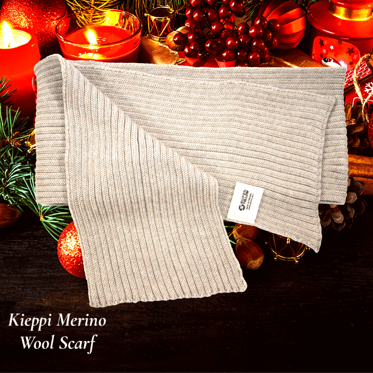 Scarf SuperYellow Kieppi Merino Wool Scarf Vanilla