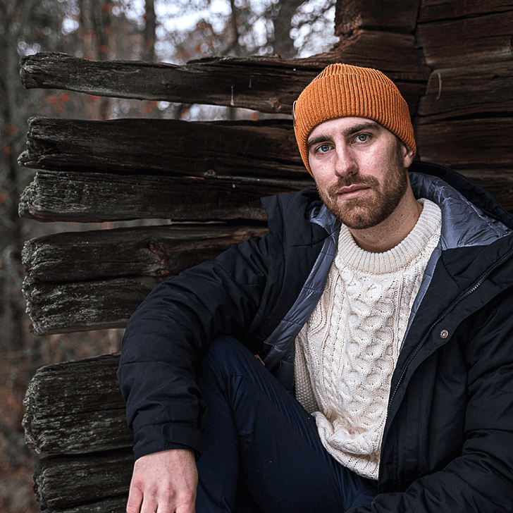 Kjempe Beanie Cognac
