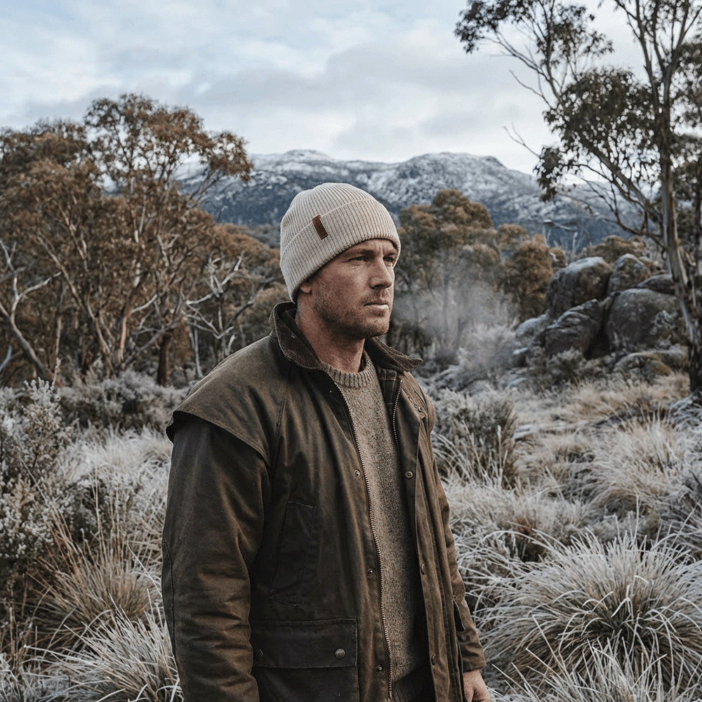 Mens Beanie I Kjempe Classic Wool Beanie I SuperYellow