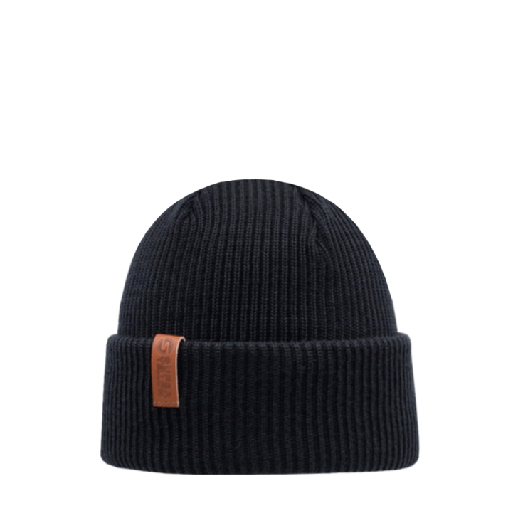Beanie SuperYellow Kempe Classic Warm Merino Wool Beanie Black