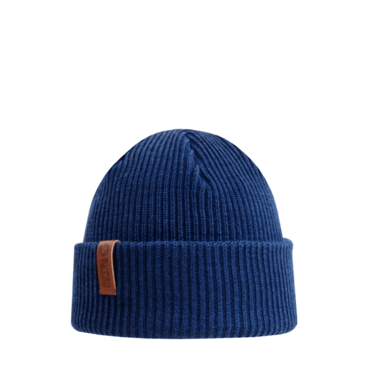 Beanie SuperYellow Kempe Classic Warm Merino Wool Beanie Denim Blue