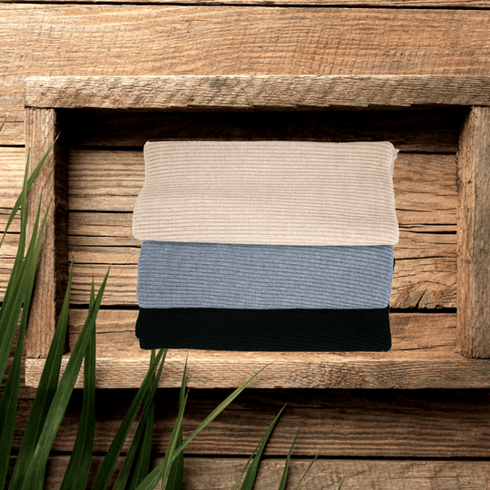 Wool Gaiter SuperYellow Merino Wool Tube Scarf  Black, Grey and Vanilla