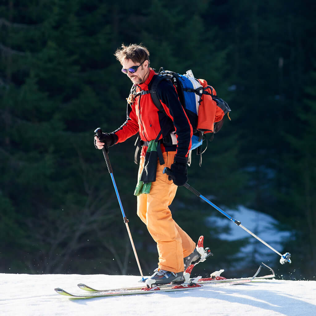 Man Skiing