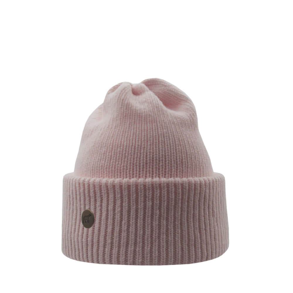 Beanie SuperYellow Norden Chunky Merino Wool Beanie Light Pink