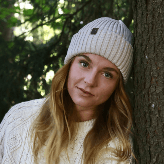 Beanie SuperYellow Natur Recycled Merino Wool Beanie Cream