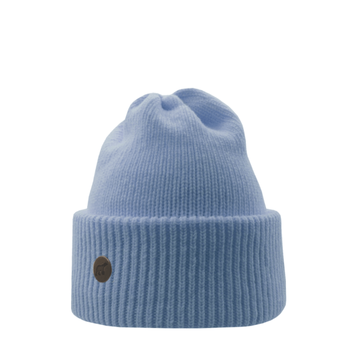 Beanie SuperYellow Norden Chunky Merino Wool Beanie Light Blue