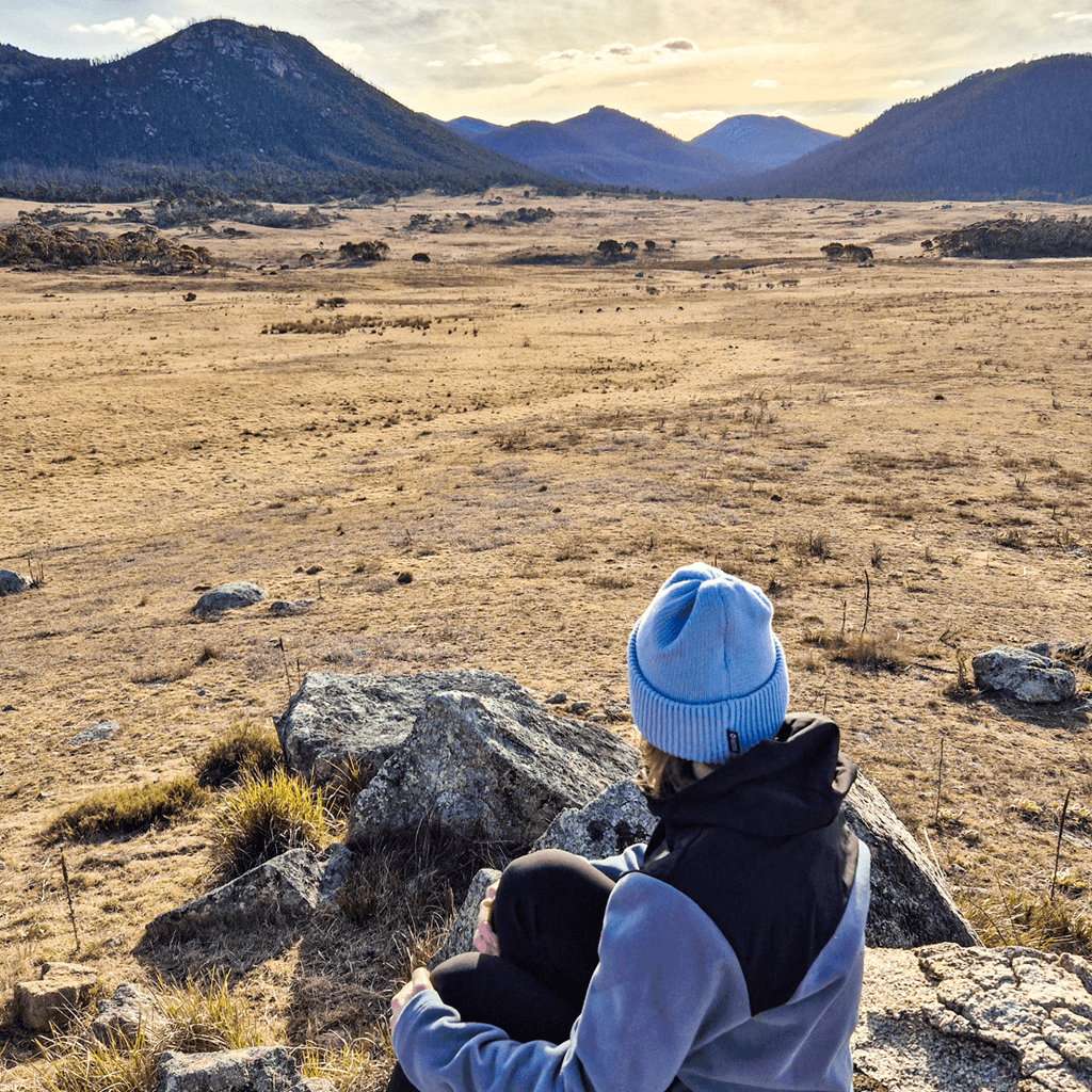 Beanie SuperYellow Norden Chunky Merino Wool Beanie Light Blue