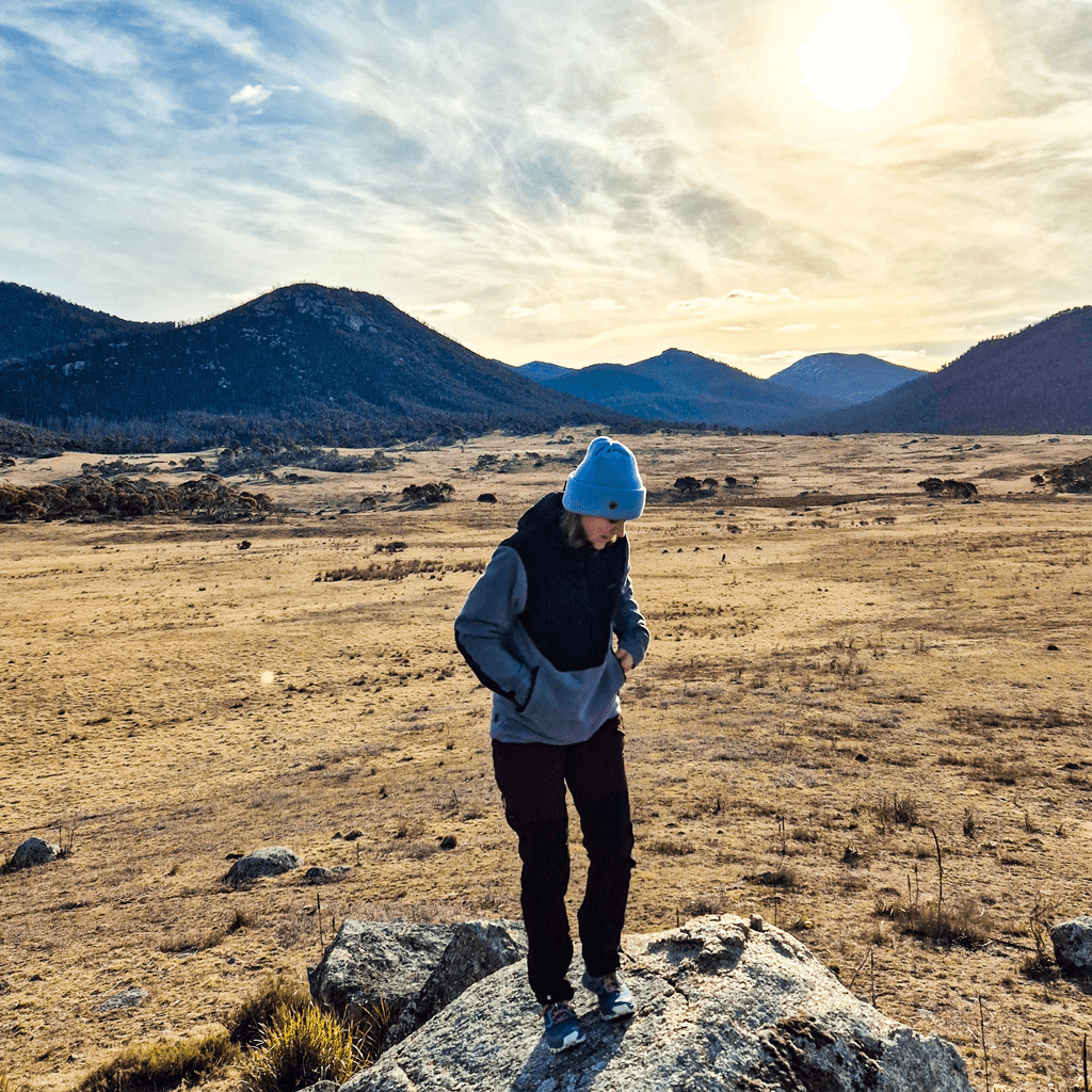 Beanie SuperYellow Norden Chunky Merino Wool Beanie Light Blue