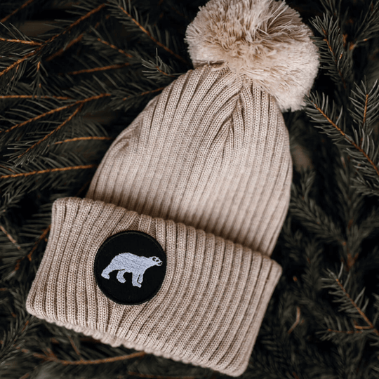 Pompom Beanie SuperYellow Polar Merino Wool Pompom Beanie Vanilla