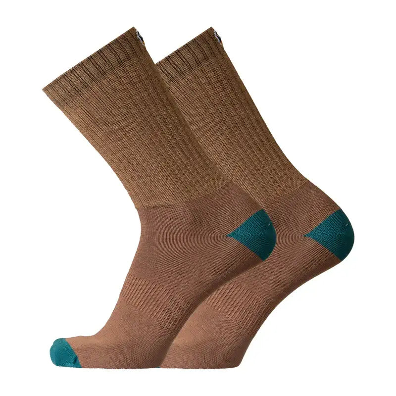 Work Socks UphillSport Posio 3-Layer Merino Wool Work Socks Side Chocolate