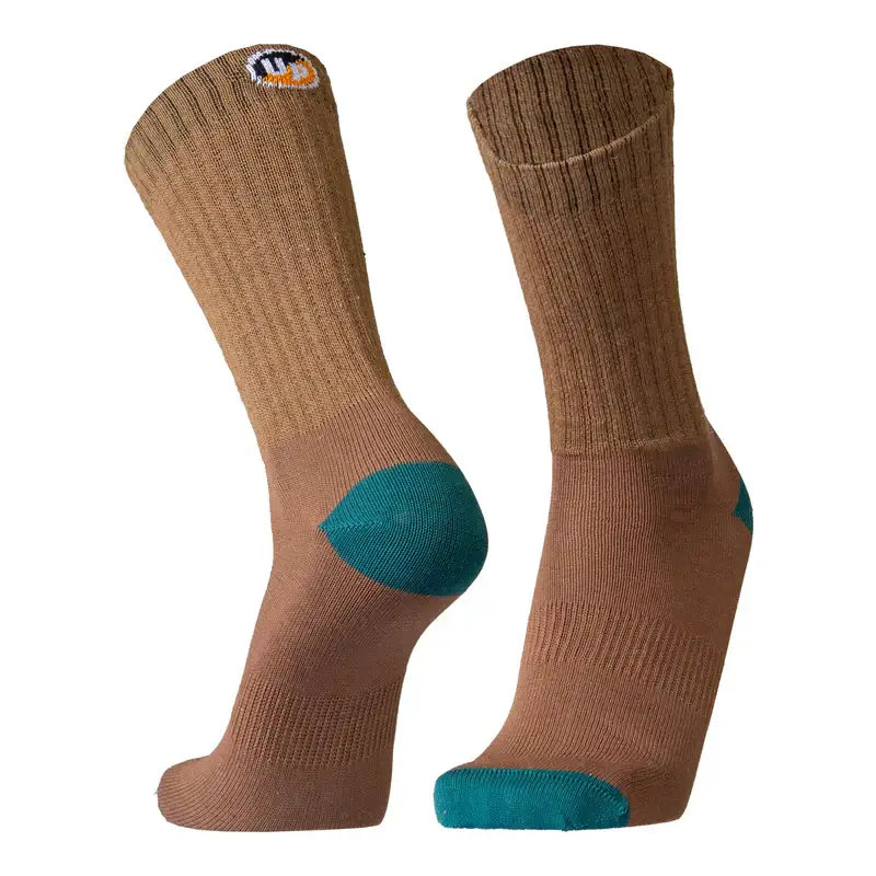 Work Socks UphillSport Posio 3-Layer Merino Wool Work Socks Front Chocolate