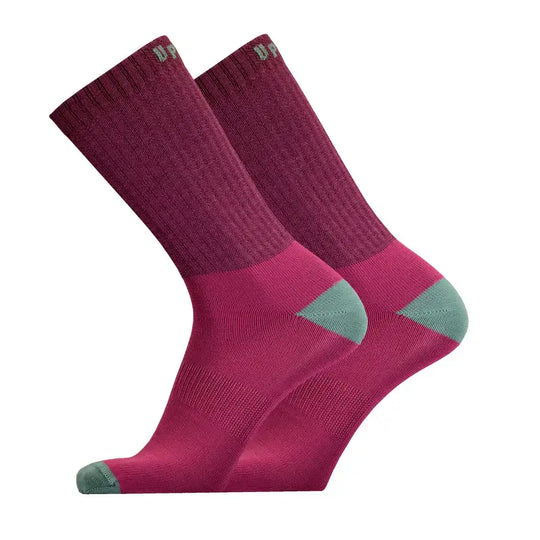 Work Socks UphillSport Posio 3-Layer Merino Wool Work Socks Side Wine