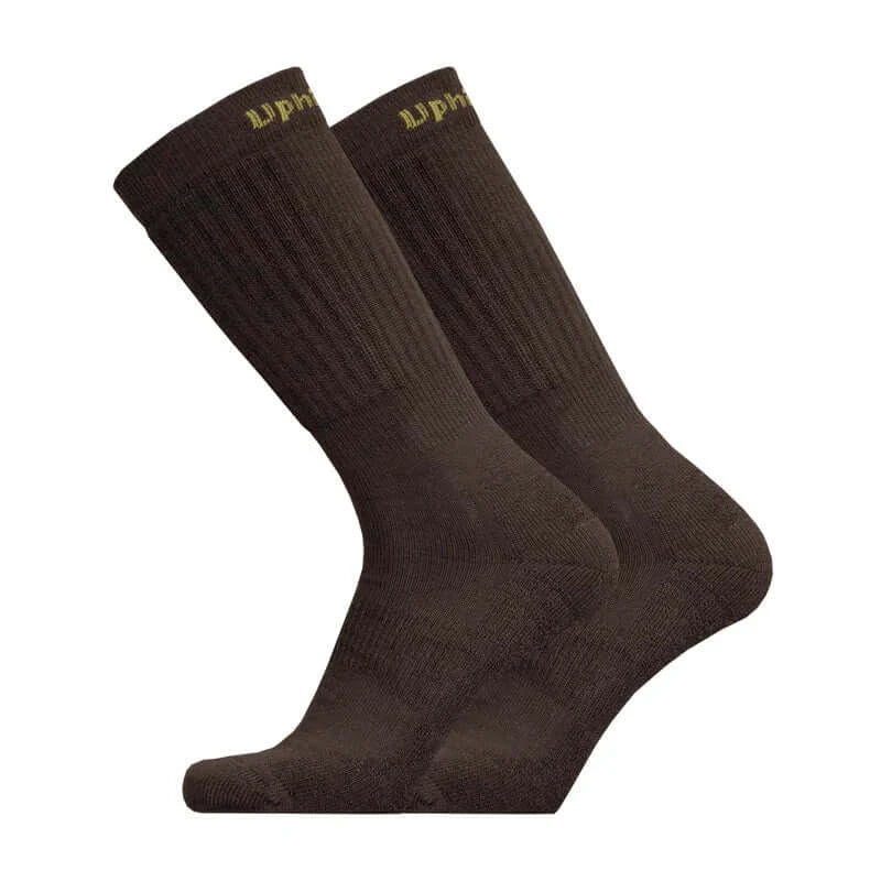 Fishing Socks UphillSport Rova Multilayer Merino Wool Fishing Socks For Extreme Cold Side Black 