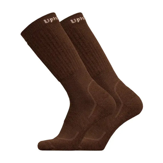 Fishing Socks UphillSport Rova Multilayer Merino Wool Fishing Socks For Extreme Cold Side Brown