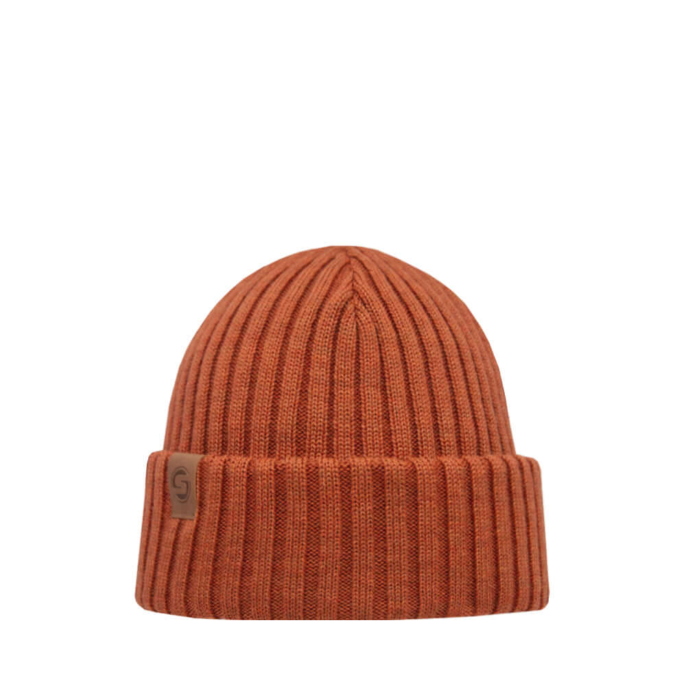 Sailor Beanie SuperYellow Merino Wool Sailor Beanie Cognac